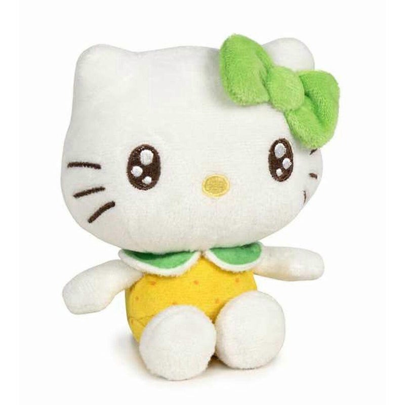 Hello Kitty Sanrio Hello Kitty and Friends Macedonia Lemon Scented Hello Kitty Small Plush Toy (12 cm, Yellow/White/Green) - Image 2